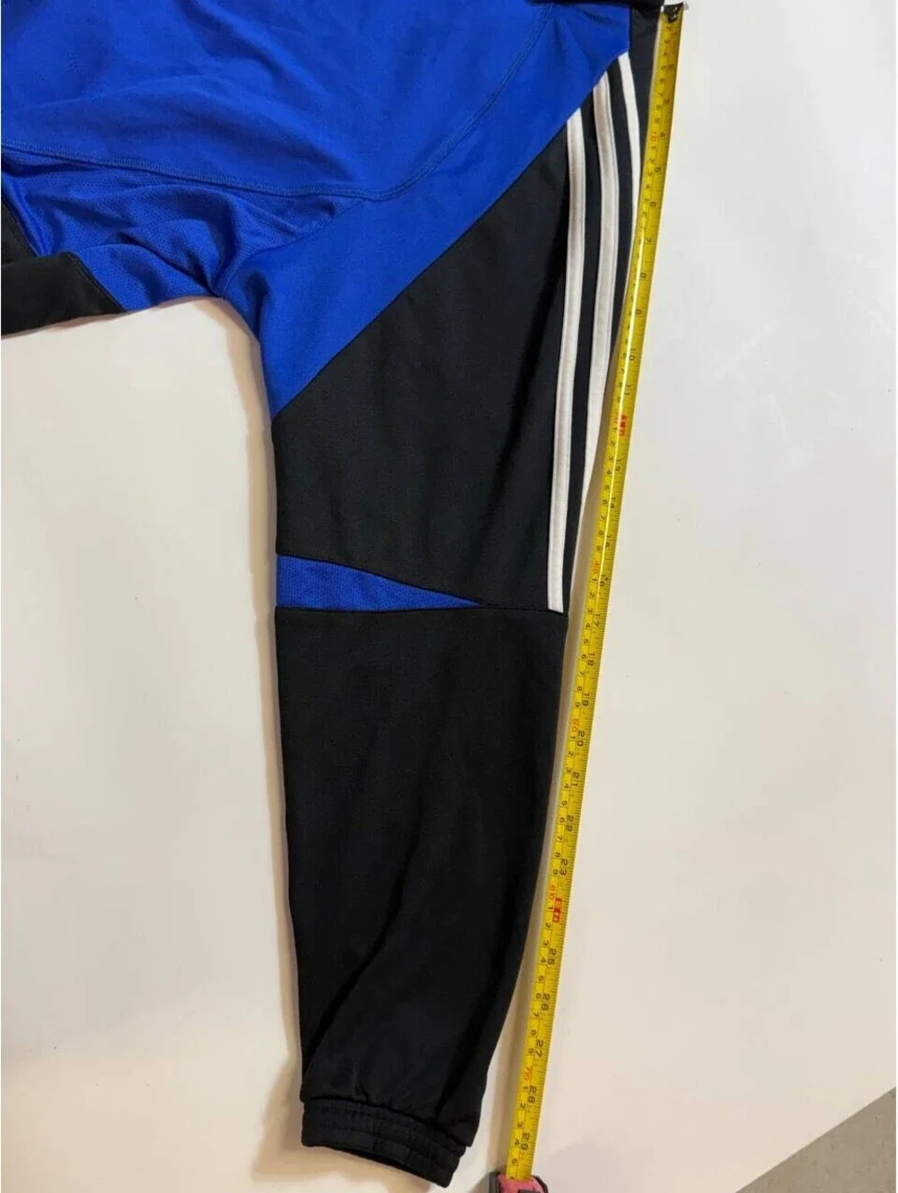 adidas Mens Track Jacket Size S Blue Black White Full Zip Pre-Owned Sportswear